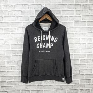REIGNING CHAMP Men's Terry Pullover Hoodie Sweater in Gray size Small